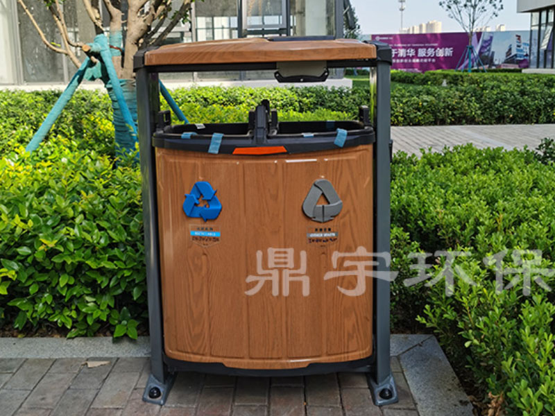 鋼木機(jī)構(gòu)果皮箱DY-B-0057